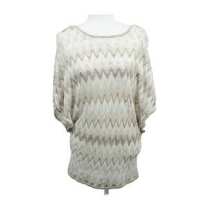 Women’s White House Black Market Open Back Chevron Sweater Small